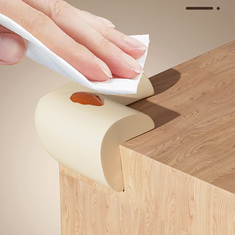 Soft Baby Proofing Corner Guards Pre-Taped Table Corner Protector for Child Safety Furniture Bumper & Sharp Edge 4pcs