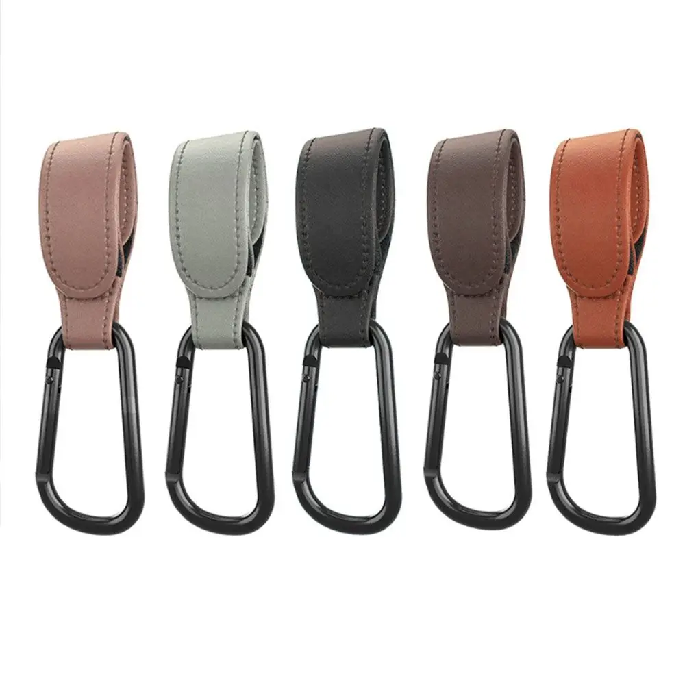 PU Leather Baby Bag Stroller Hook Pram Rotate 360 Degree Rotatable Cart Organizer 1/2Pcs