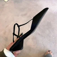 Brand Shoes for Women Sexy Pointed Toe Women's Sandals Comfortable Low Heel Trendy Sandal Simple Versatile Large Size Pumps - Image 2