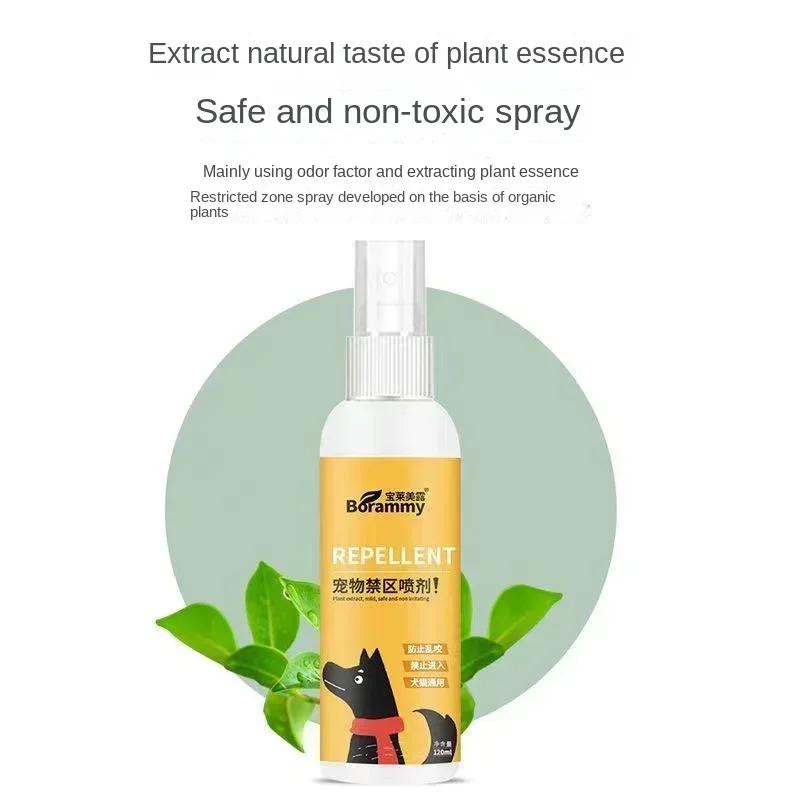 Area Proibita Spray 120ml Previene i gatti da preparare a letto e tirare l'urina spray per urina anti-cane induttore per toilette per cani da interno - immagine 4