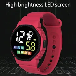 Multicolor Children's Smart Watch LED Digital Wrist Watches For Boy Girl Display Week Waterproof Student Sport Watches Montre
