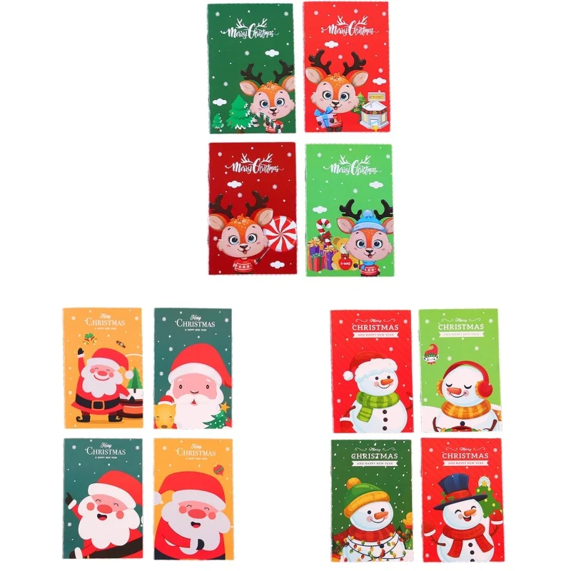

Pack of 10 Small Notebooks Mini Chritmas Notebook Pocket To-do-list Notepad Dropship