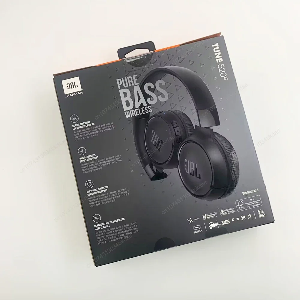 JBL Tune 520BT T520BT 100% Original Wireless Bluetooth 5.3 Headphone  Multi-Point Connection Headset Support Siri Goole Assistant - AliExpress