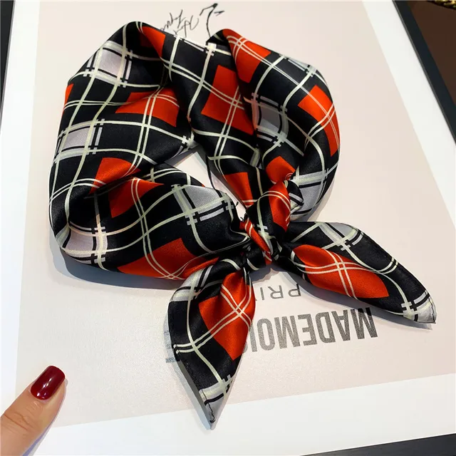 Scarf 100% Silk Bandana Women Square Scarves Wrap Kerchief Mulberry Spring Fashion Luxury High Quality Headband Hijab Shawls 16208