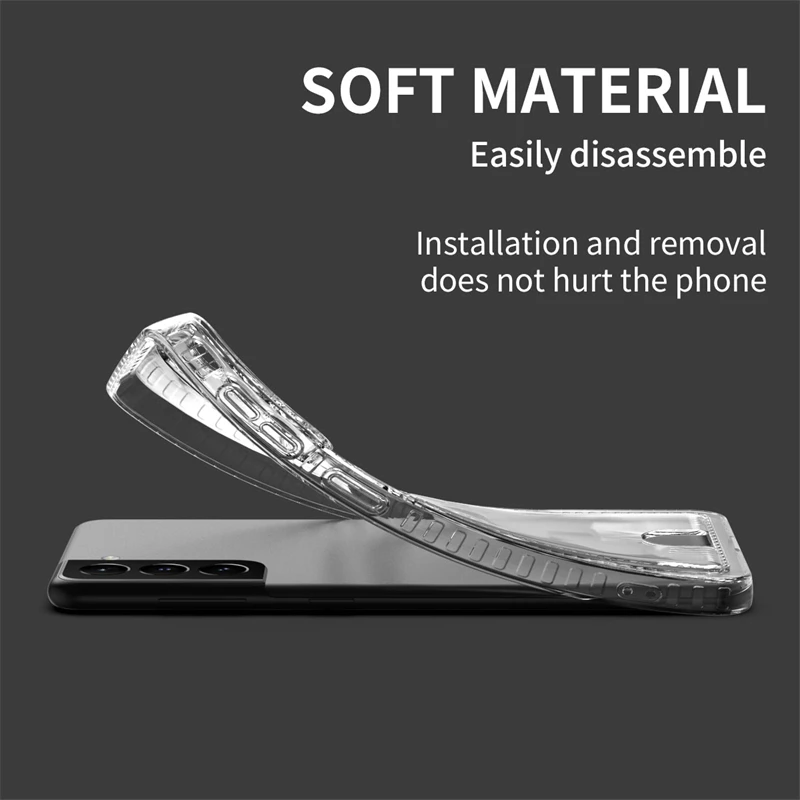 Soft Card Slot Holder Phone Case with Clear Protection Cover