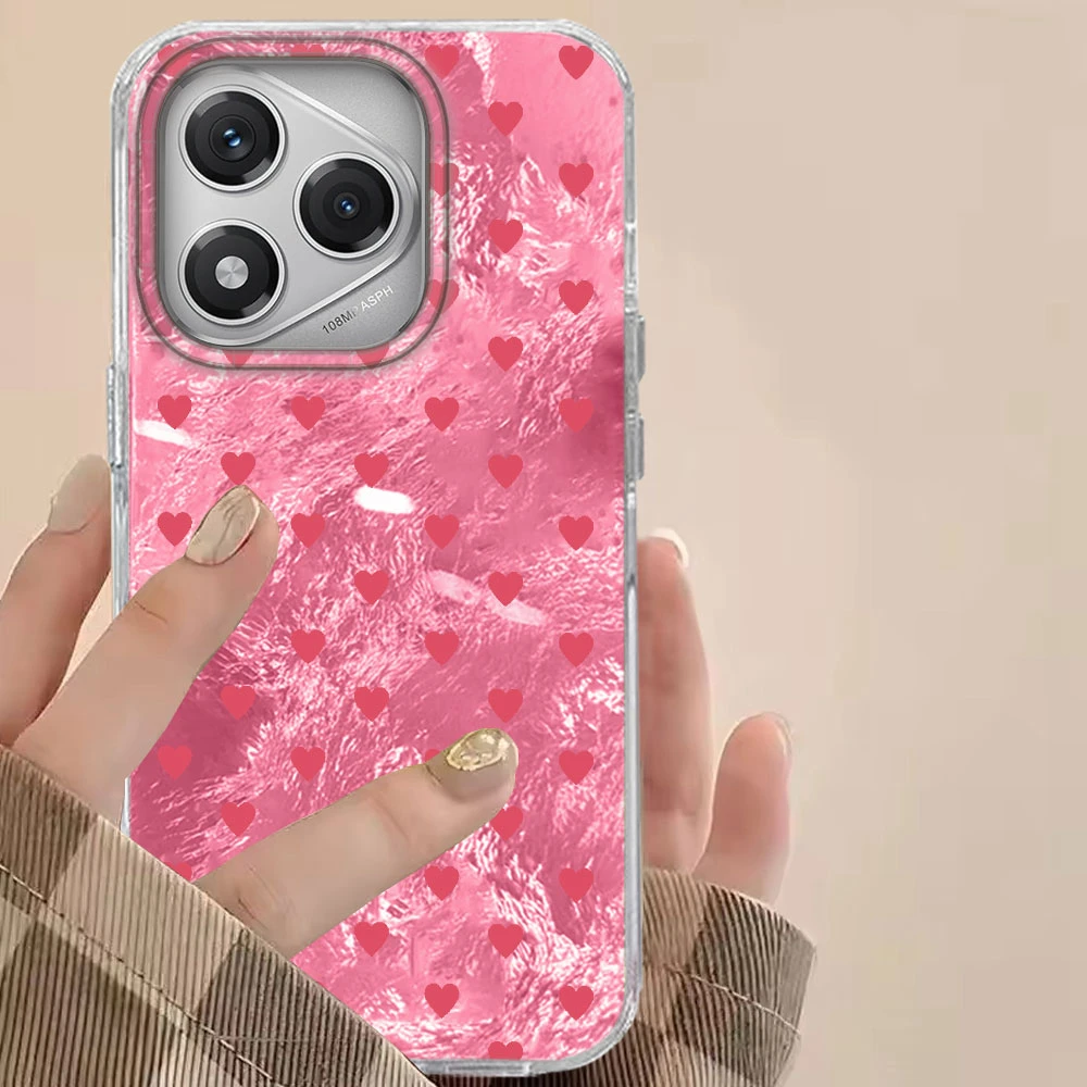 Vibrant Black Love Heart Design Phone Case Cover