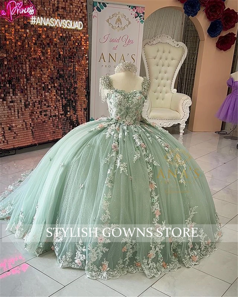 Pastel Green Quince Dress ubicaciondepersonas.cdmx.gob.mx