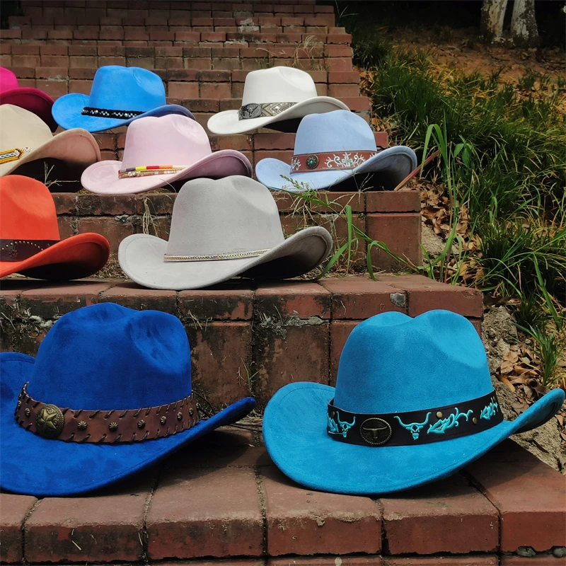 Cowboy hats for men and women autumn winter