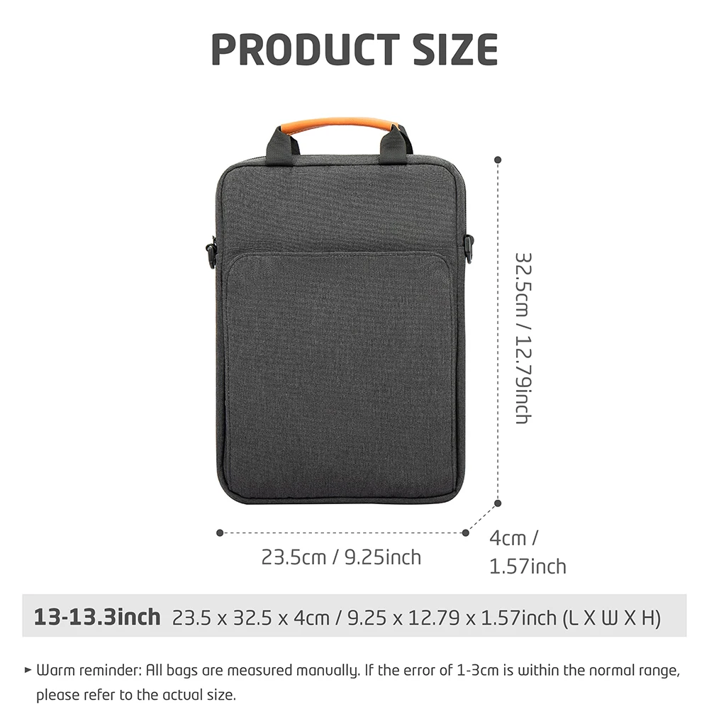 Compact Tablet & Laptop Shoulder Sleeve Handbag - Fits 12-13 Devices