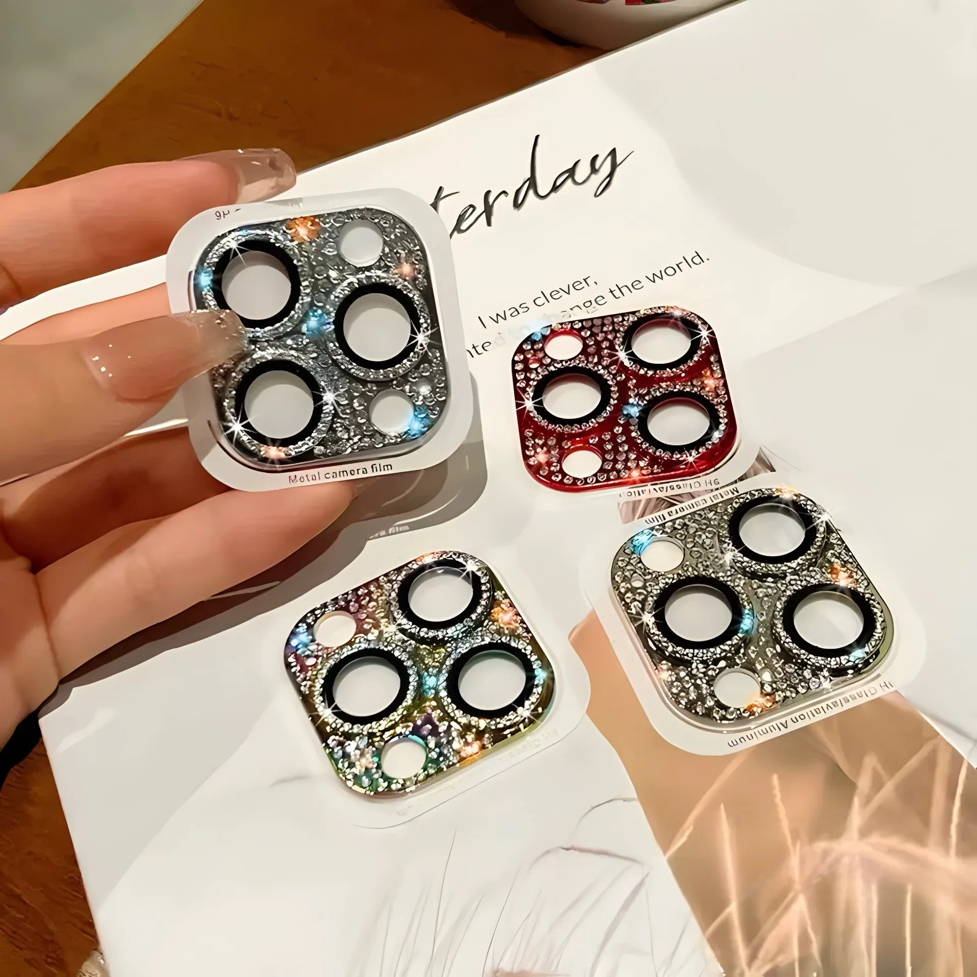 아이폰 15 프로 맥스 카메라 렌즈 보호대, 아이폰 13, 14, 12, 11 프로 맥스, 미니 플러스, 메탈 링, 풀 커버 렌즈, 유리 액세서리