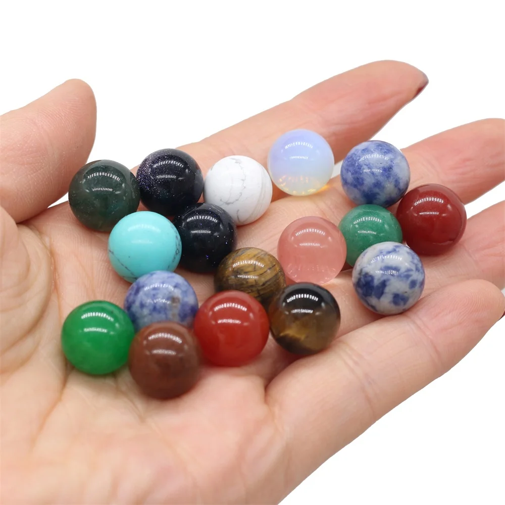 50PCS Wholesale Natural Stone Beads 8mm Round Ball Beads High Quality Decoration Ornaments Jewelry Making Gifts Crafts