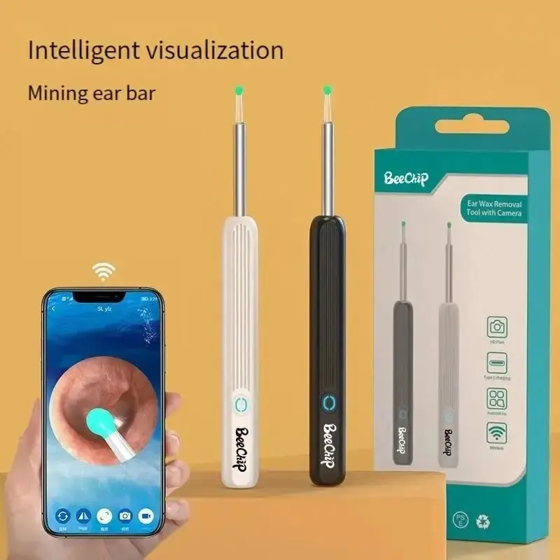 Ear Camera Wireless WiFi Ear Pick Otoscope Camera Borescope Luminous Ear Wax Cleaning Teeth Oral Inspection Health Care Cleaner