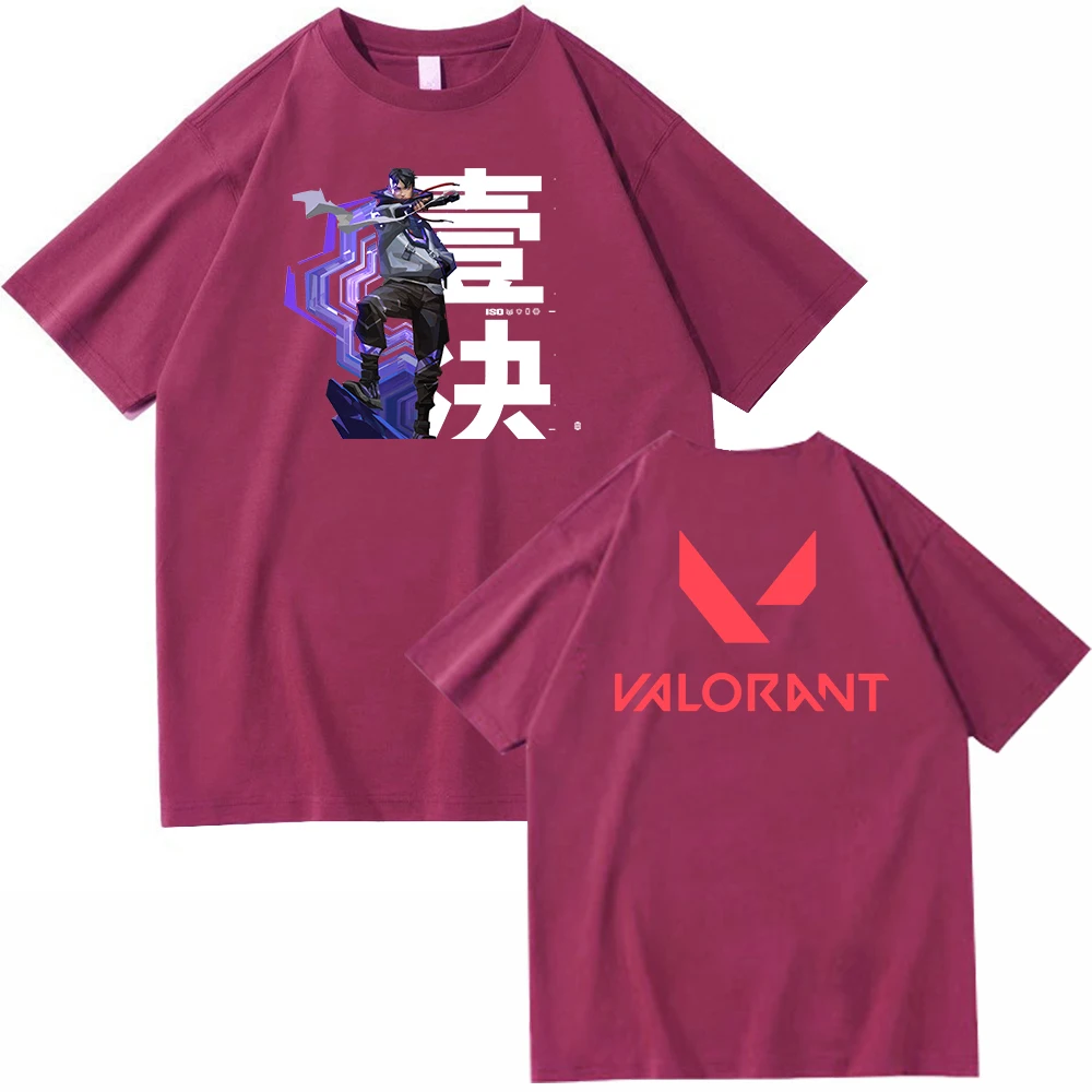 thumbnail image 1 of Camiseta ISO Valorant, camisetas de manga corta y cuello redondo, regalo para fanáticos, 1 of 5