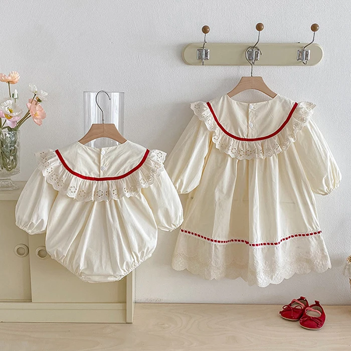 ملابس أطفال جديدة لخريف 2025 فستان حفلات للفتيات من عمر 2 إلى 7 سنوات رومبير للفتيات الصغيرات بأكمام طويلة فساتين أميرات للأطفال