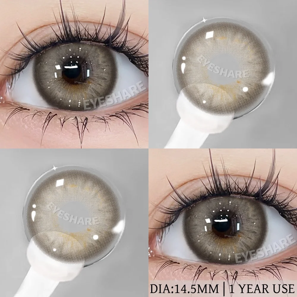 EYESHARE Brown Color Contact Lenses - Natural & Vibrant, Yearly Wear