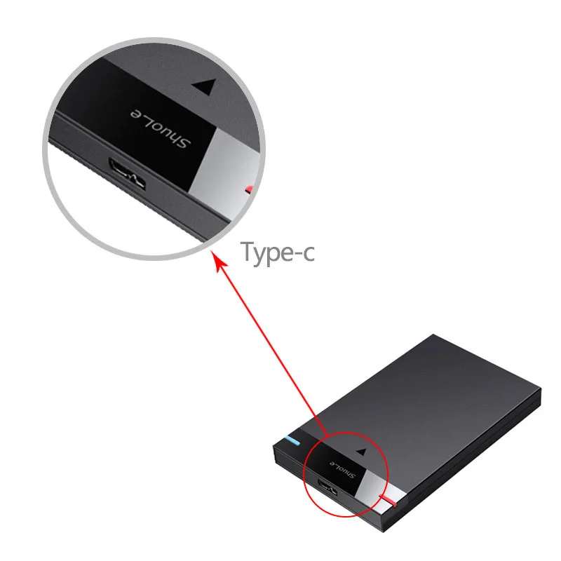 Uthai Solid State External Hdd Enclosure Porta Serial Mecânica Ferramenta Sata Usb3.0 de Alta Velocidade 2.5 Polegada - Imagem 2