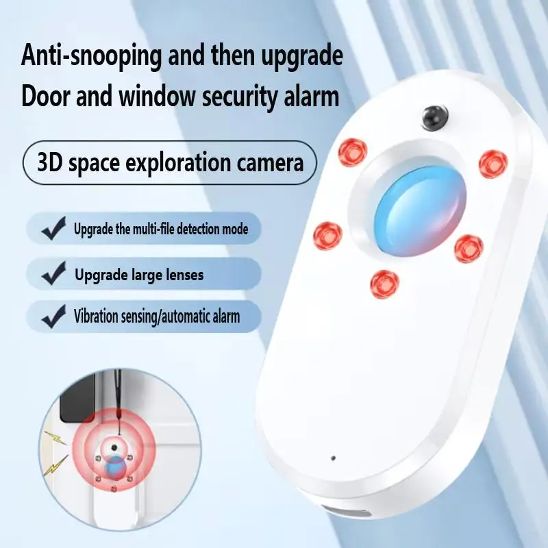 Newly upgraded Hidden camera detectors.anticamera anti-theft alarm Hotel pinhole infrared automatic scanning device USB charging