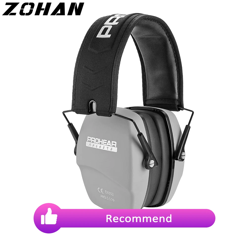 Наушники ZOHAN для пассивной съемки, Защита слуха, тонкие складные безопасные шумоподавляющие наушники NRR 26 дБ для охотничьего оружия