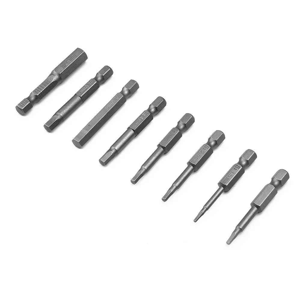 7-teiliges Inbusschlüssel-Bitset Aus S2-Stahl - Magnetisch, 50 Mm, 1,5-6 Mm, Für Akkuschrauber & Bohrmaschinen