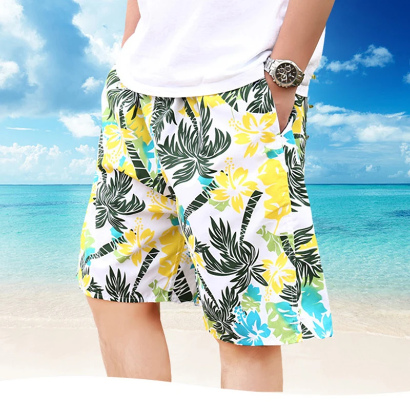 

Summer Casual Fashion Beach Shorts Hip Hop Swimsuit Surfboard Beach Swim Trunks Art Printed Short Men's Korean Vacation Pants