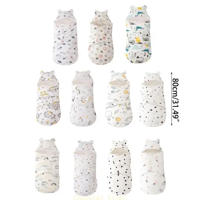E7CE Sleeping Bag Anti-Kick Blanket Swaddles Wrap Blanket Swaddles Sacks Infant Quilt 6