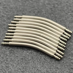 Premium Stainless Steel Curved Spring Bar Set - 10PCS Watch Strap Link Pins for Bracelets (Dia 1.5mm & 1.8mm) (Dia1.5mm - 10PCS)