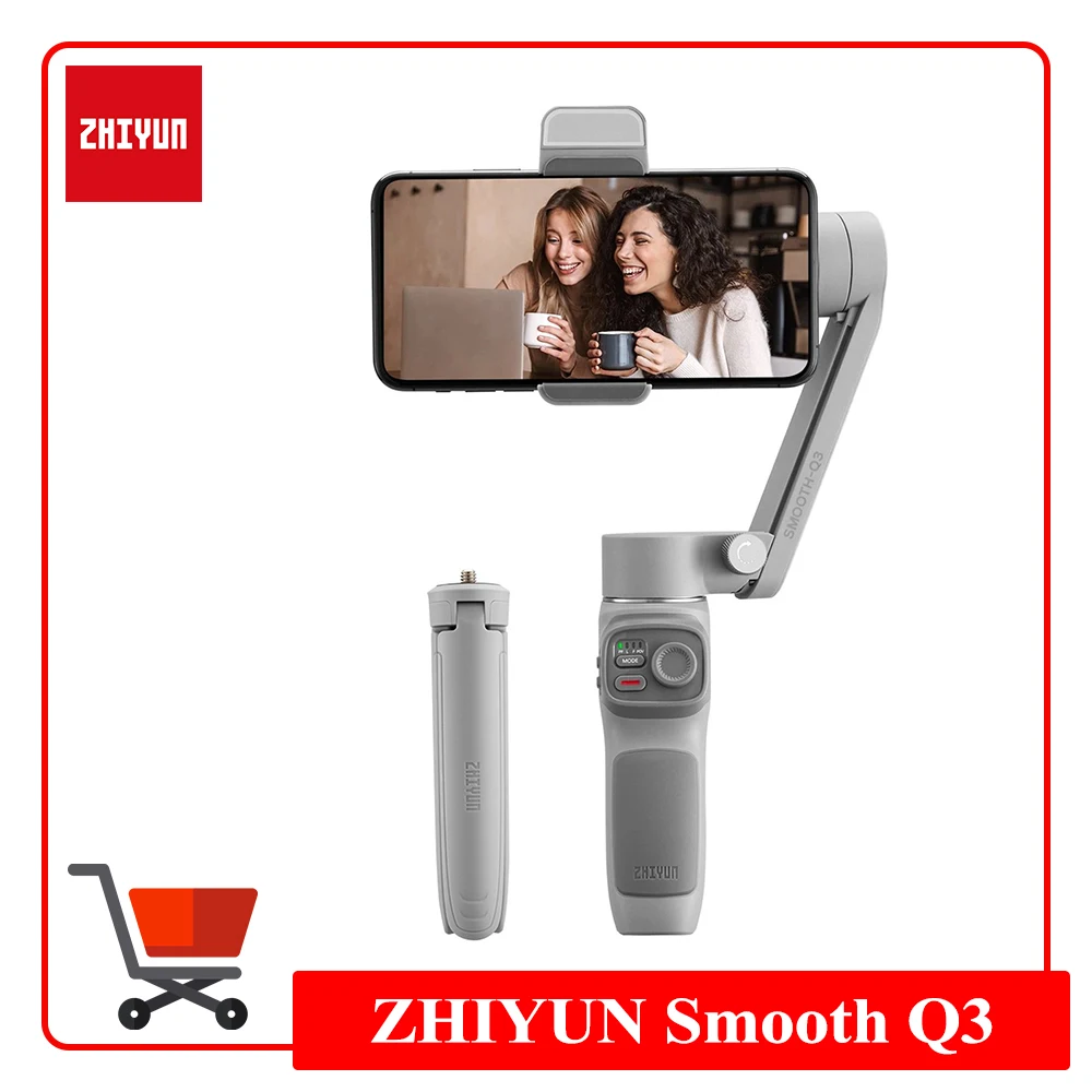 

ZHIYUN SMOOTH Q3 Smartphone Gimbal 3-Axis Flexible Phone Handheld Stabilizer with Fill Light for iPhone Xiaomi Huawei Samsung