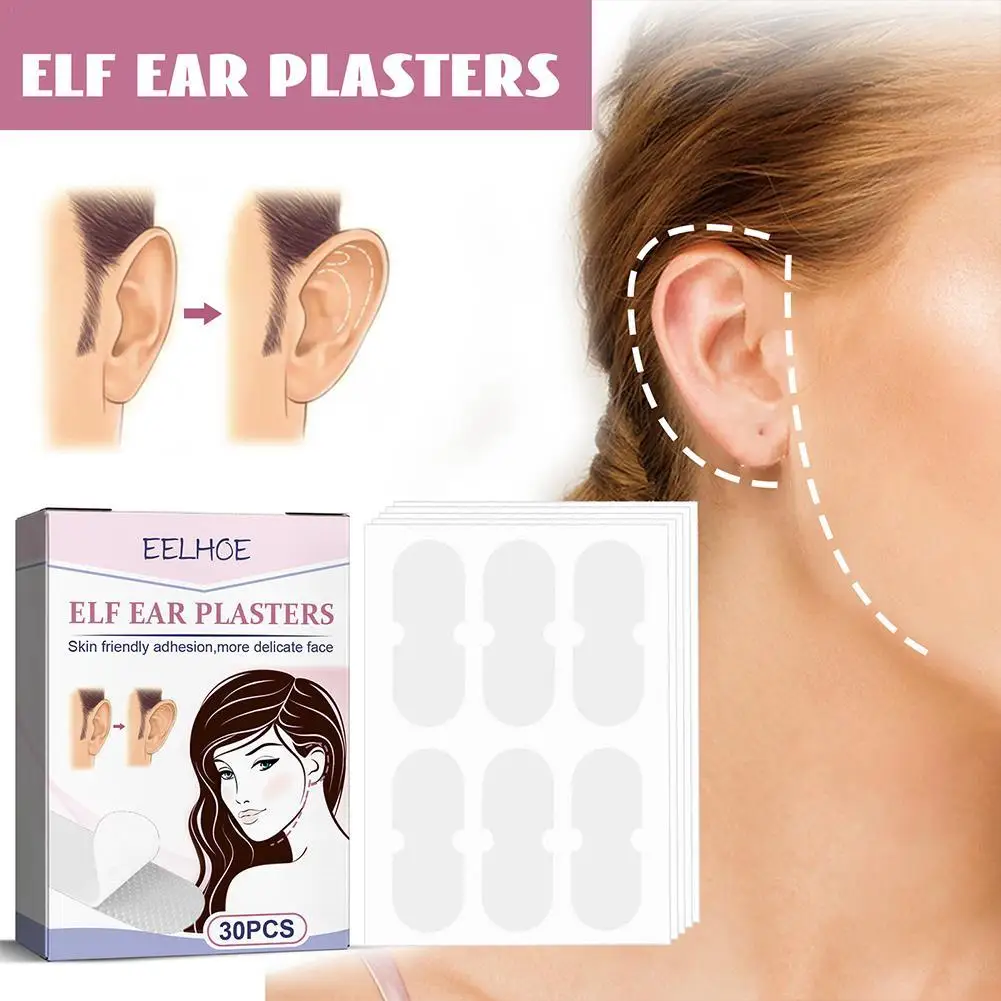 Pegatinas para las orejas de elfo, soporte para el lóbulo de la oreja de  suspensión, con pegatinas para las orejas de corrección, consejos para  mostrar la cara grande estereotipadas de fotos