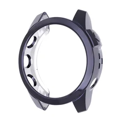 Durable TPU Half Cover Protective Case for Garmin Fenix 7 Series - Hollow Out Design (Plating Gray)