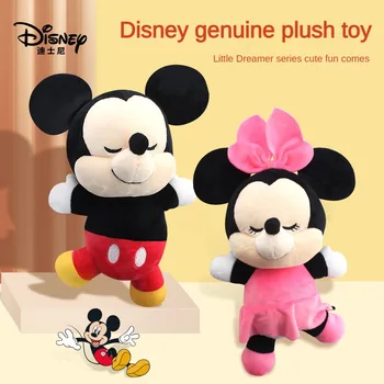 20cm Disney Minnie Mickey Plush Doll Anime Cartoon Kawaii Mickey Mouse Toys Girlfriend Surprise Couple Christmas Birthday Gifts
