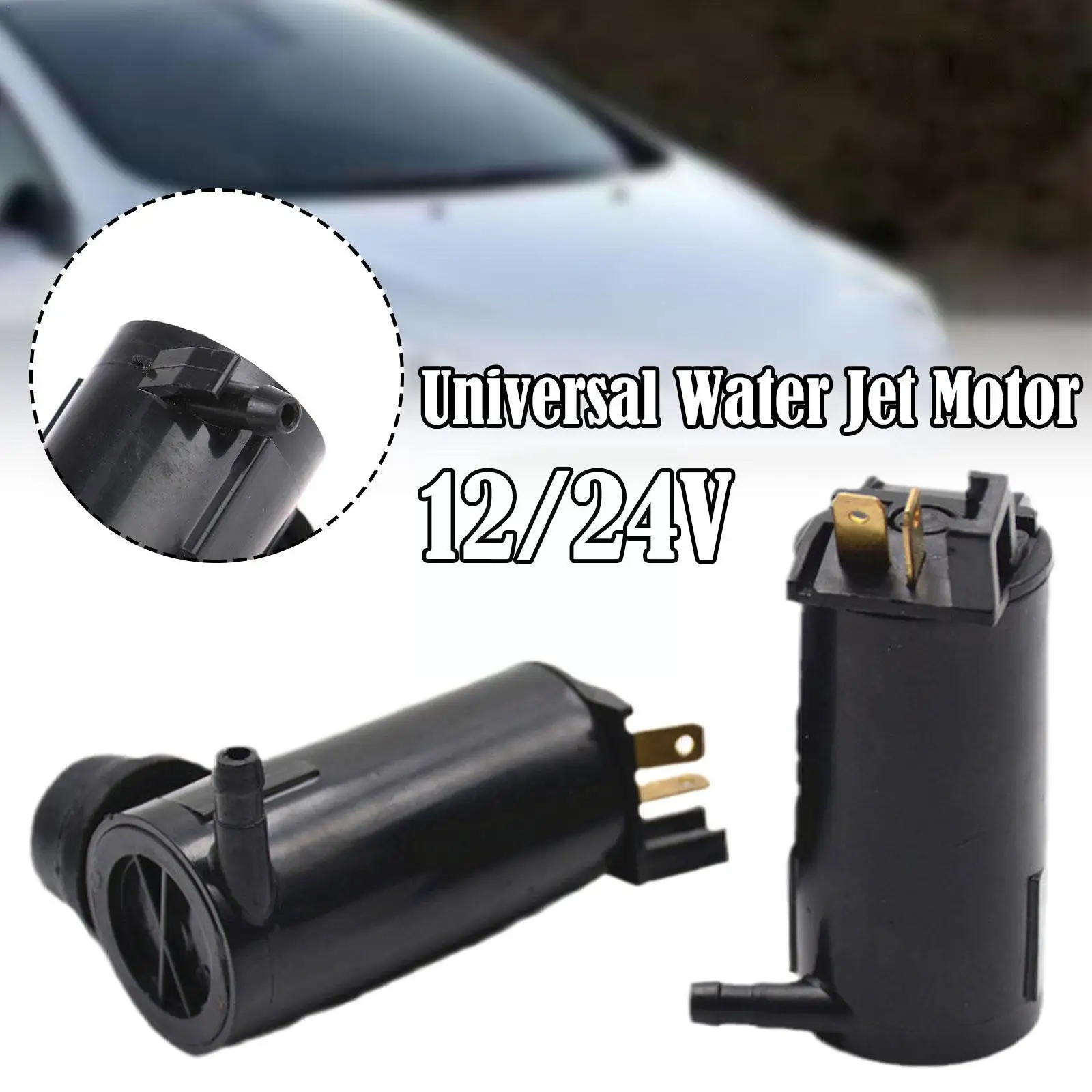 Universal Scheibenwischer Pumpe 12V/24V - Wasserpumpe Für Auto Windschutzscheibe