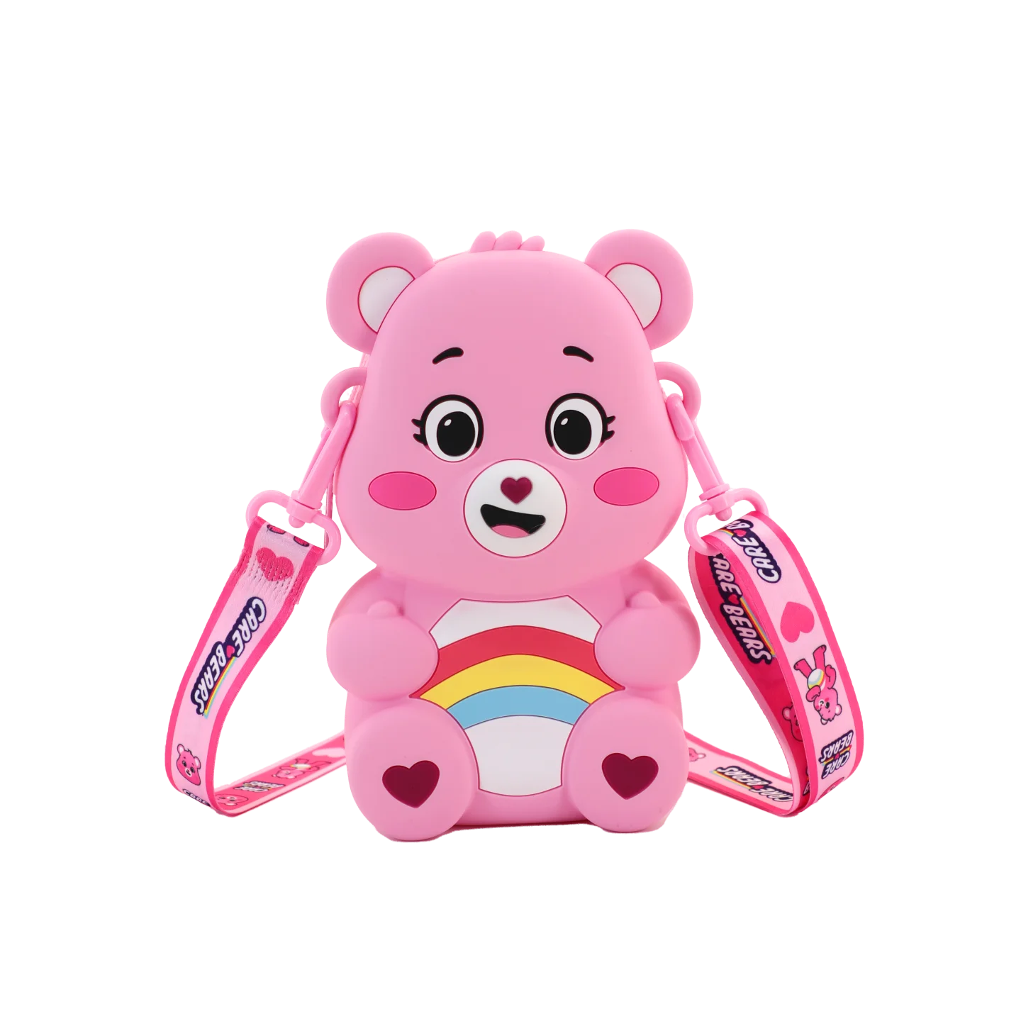 Cute Bear Silicone Crossbody Bag - Kawaii Cartoon Shoulder Bag for Kids, Waterproof Mini Coin Purse