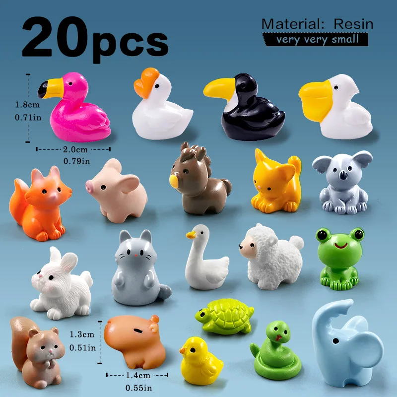 thumbnail image 1 of Figuras de acción de animales de Navidad, 10 unidades, dinosaurios, capibara, conejo, ardilla, zorro, oveja, gato, rana, tortuga, serpiente, 1 of 5