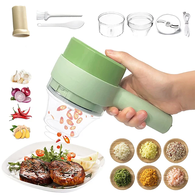 Carevas Multifunctional hand-held cooking stick food supplement machine  household small electric mixer meat grinder cooking machine 5 in 1 ( Plug)