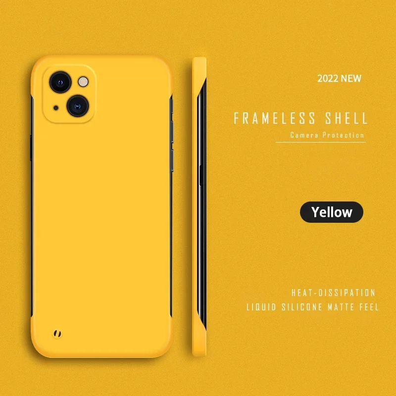 Luxury Ultra Thin Frameless Matte Phone Case - Hard Slim Back Cover Shell
