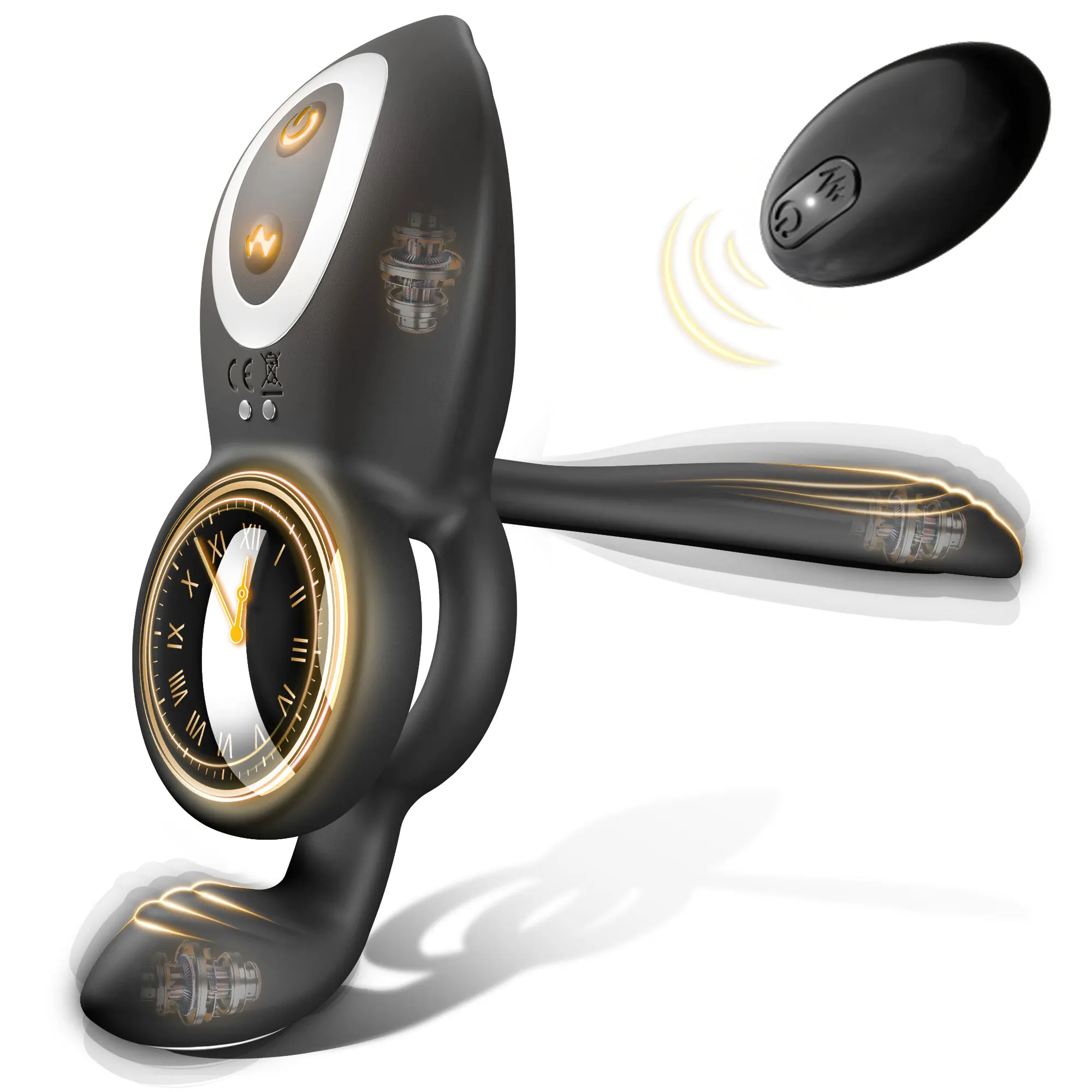 Remote Control Vibrating Cock Ring Couple Sex Toy 4 in 1 Vibrator Ejaculation Delay Penis Extender Enlargement Male Massager Gay