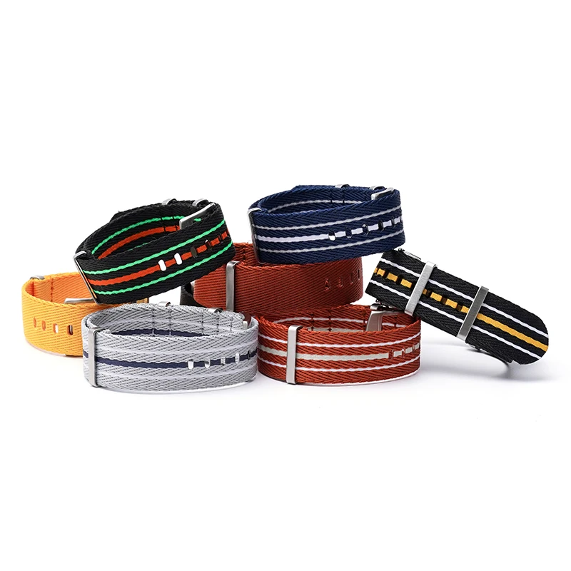 Versatile Nylon Woven Canvas Watch Band - 20mm & 22mm Strap Widths