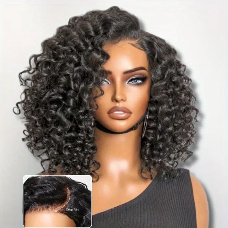 13x4 HD Lace Front Wigs Curly Wave Human Hair Wig Deep Curly 13x6 Lace Frontal Wigs Ready To Wear Wigs for Woman On Sale 6