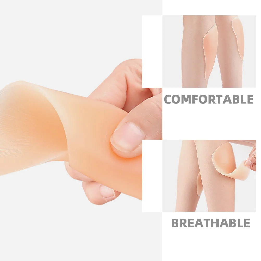 Thigh Body Adhesive Gel Soft Silica Corrector Pad Silicone Straight Leg Patch Foot Care Tools Crooked Legs Anti Chafing