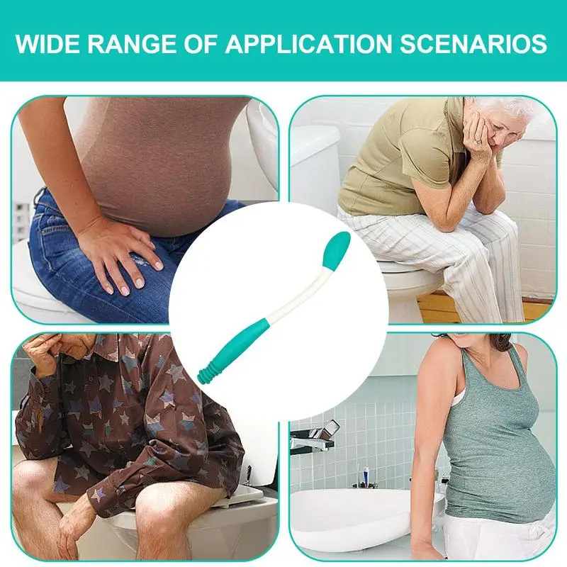 Non-slip Long Handle Tissue Grip Replace Finger Wiping Handle Bottom Wiper Toilet Paper Tissue Self Wipe Aid Motion Assistance bathroom accessories tissue grip aid