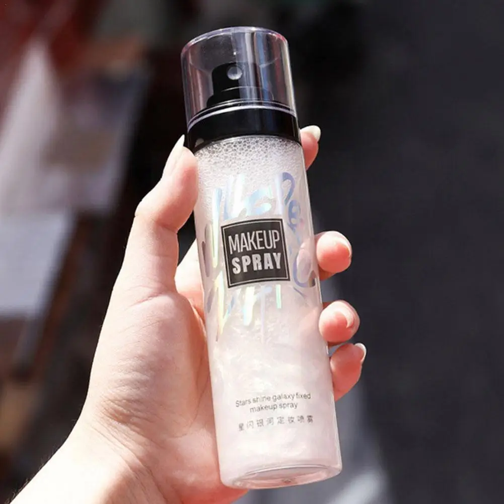 

100ml Stars Shine Galaxy Makeup Setting Spray Moisturizing Foundation Fixer Long Oil Cosmetics Up Lasting Facial Control Ma K3E4