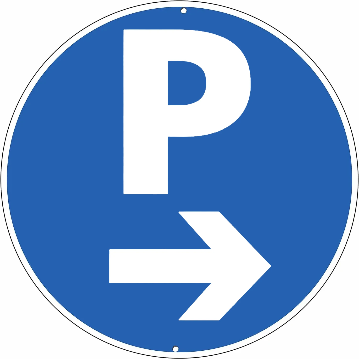 Metal Round Plate Traffic Safety Warning Sign - Waterproof, Anti-Fade Tin Sign