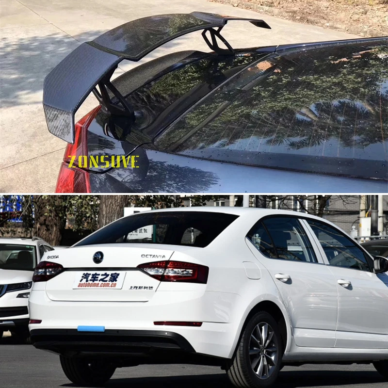 Используется для 2017-2020 Skoda Octavia спойлер авто седан заднее крыло корпуса комплект