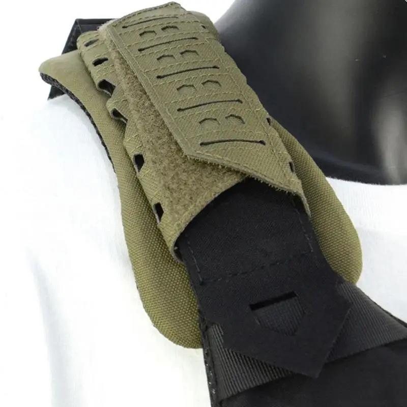 

Противоскользящий ремень для жилета, удобная подушка, сетчатая подкладка, облегченная модульная система переноски, нейлоновые пластины