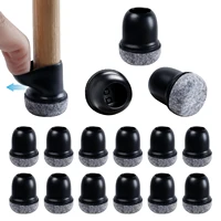 Protecteurs de jambes de chaise en Silicone antidérapant 360, 16 pièces ° Couvre-pieds de meubles épais enveloppé par fond de coussin en feutre pour planchers de bois franc 1