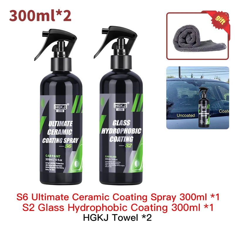 Nano Ceramic Car Coating Spray S6 Quick Detail & Extended Protection for  Waxes, Sealants, Coatings, Waterless Paint Care by HGKJ - AliExpress