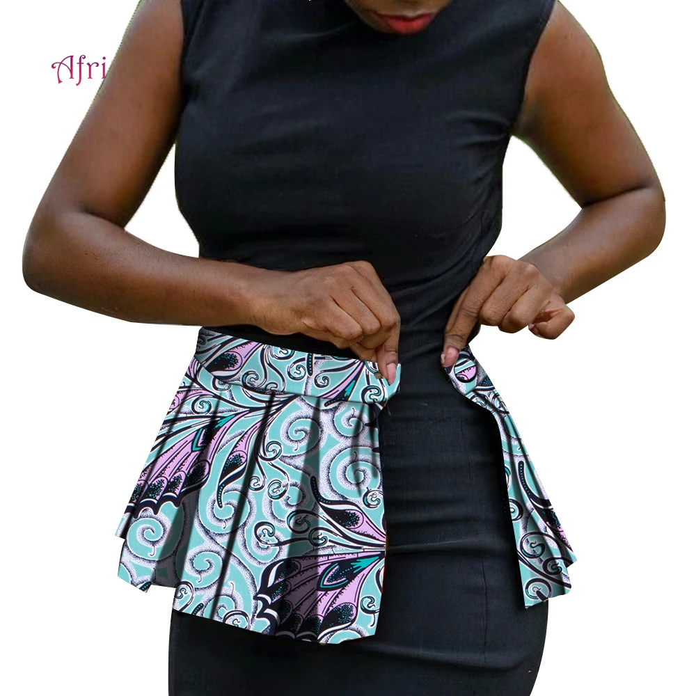 African Print Ankara Women's Peplum Belt Multicolor Button Closed Wax Cotton  Plus Size Belt African Dress Accessory Wyb777 gt2 closed loop timing belt rubber 430 406 410 420 426 404mm 2gt belt width 6 10 15mm suitably gt2 pulley for 3d printer parts