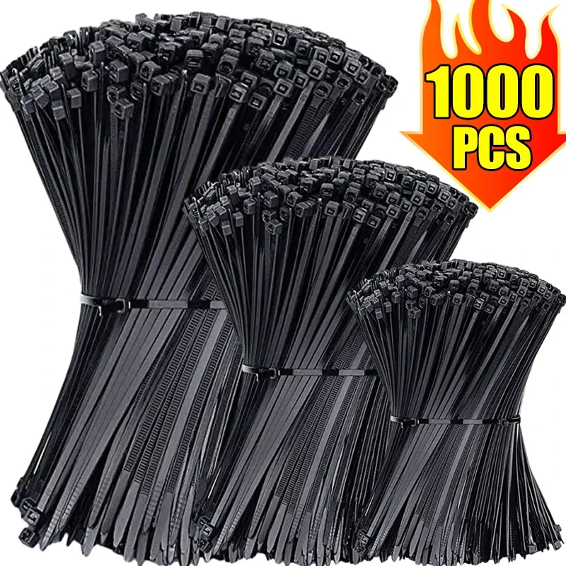 Attaches-de-c-ble-en-nylon-autobloquantes-sangles-de-fermeture-clair