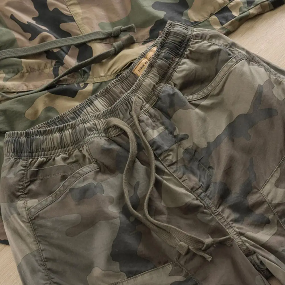 Men's Cargo Pants Summer Cotton Trousers Sweatpants Stretch Camouflage Casual Pants cargo Streetwear fashion pants