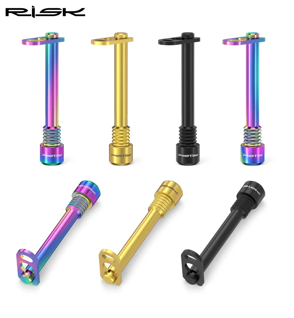 RISIKO 2 stücke Fahrrad Hydraulische Scheibenbremse Bolzen Für Shimano Pad MTB Fahrrad M4x26,5 Titan Legierung Stecker Gewinde hydraulische Pad Futter – Detail 4
